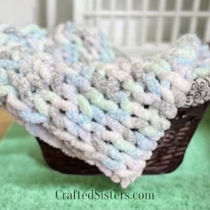 Fast Asleep Chunky Baby Blanket